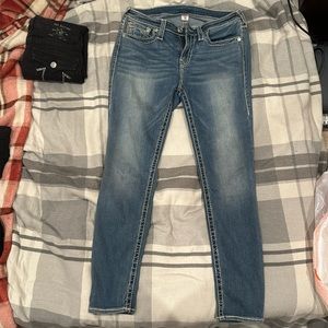 Light Wash True Religions Thick Stitch Size 30